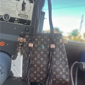 Luxury Brown Designer Tote Bag